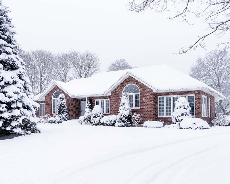 Winter Oil Heated House in Western MA